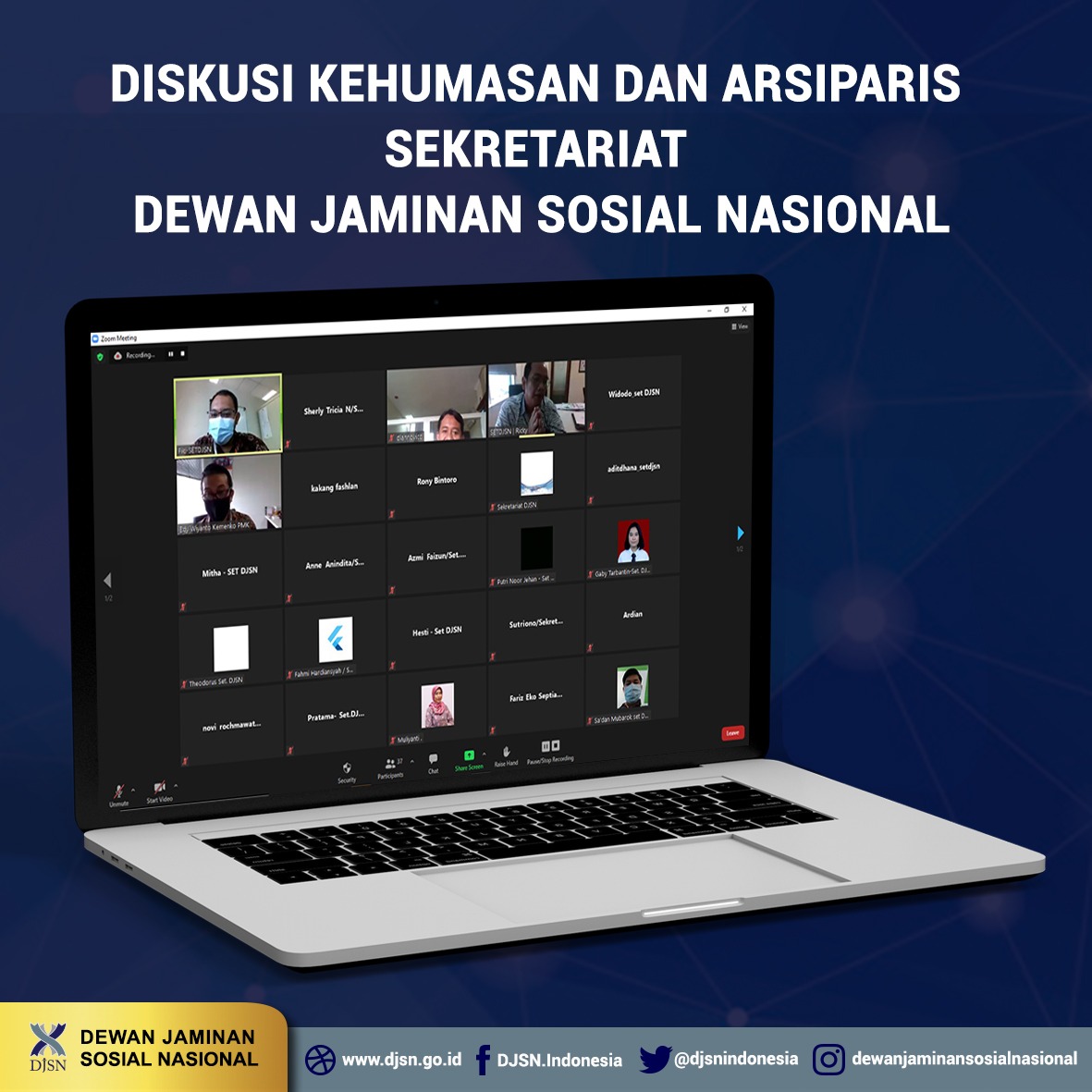 Diskusi Kehumasan Dan Arsiparis Sekretariat Dewan Jaminan Sosial Nasional
